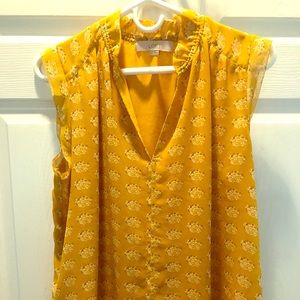 LOFT sleeveless blouse w/lining